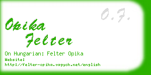 opika felter business card